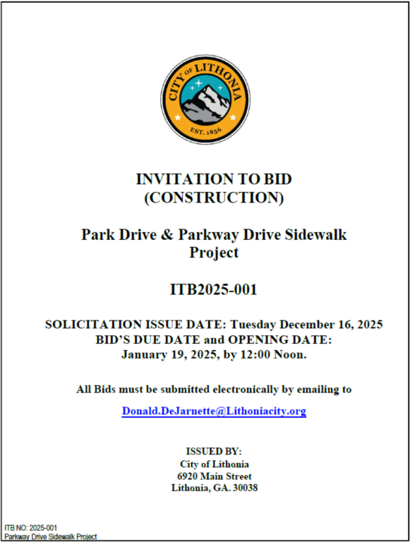 Parkway Sidewalk Request for Bid